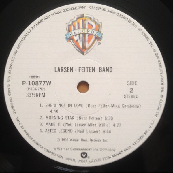 Larsen-Feiten Band - Larsen-Feiten Band (Vinyl, LP, Album) Very Good Plus (VG+) / Very Good (VG)