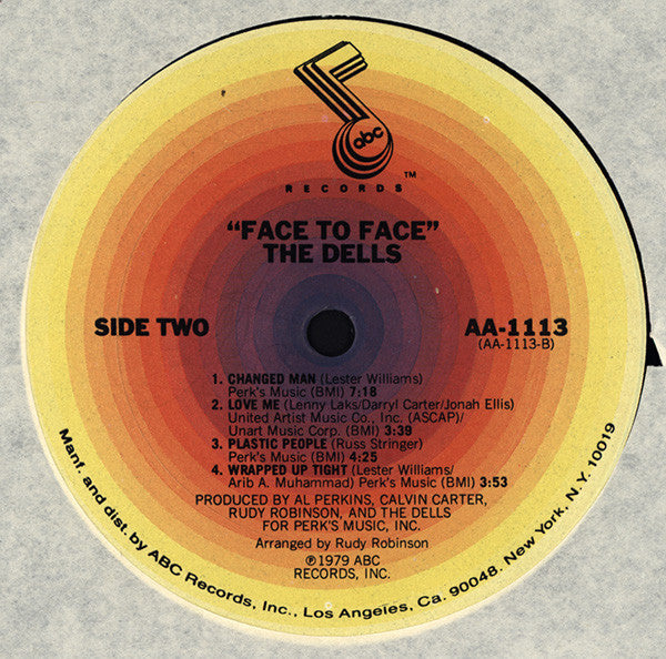 The Dells - Face To Face (Vinyl, LP, Album) Very Good (VG) / Very Good (VG)