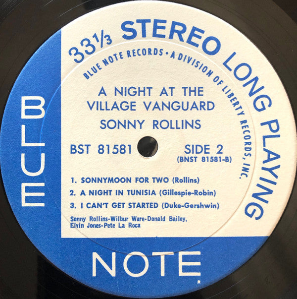 Sonny Rollins - A Night At The "Village Vanguard" (Vinyl, LP, Album...