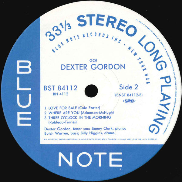 Dexter Gordon - Go! (Vinyl, LP, Album, Reissue, Stereo) Very Good Plus (VG+) / Near Mint (NM or M-)