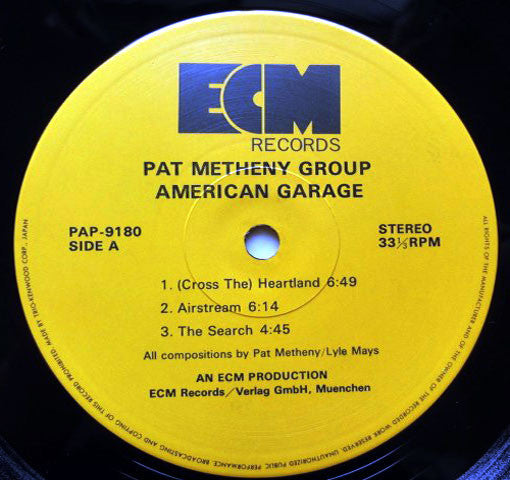 Pat Metheny Group - American Garage (Vinyl, LP, Album)