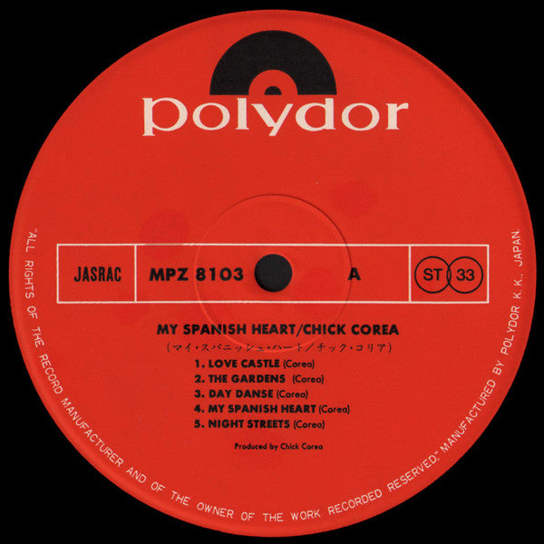 Chick Corea - My Spanish Heart (Vinyl, LP, Album)
