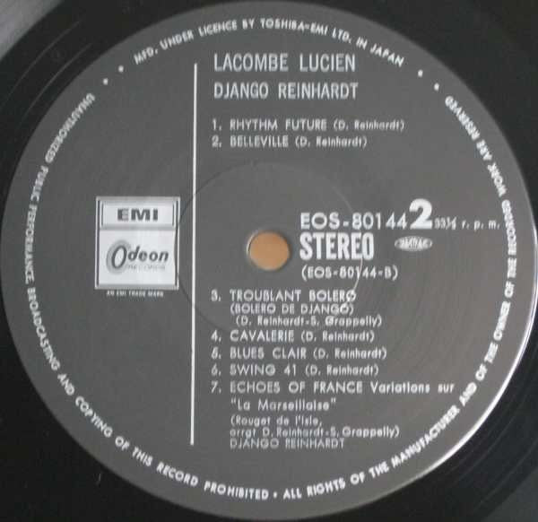 Django Reinhardt - Lacombe Lucien (Vinyl, LP, Compilation, Stereo) Very Good Plus (VG+) / Very Good (VG)