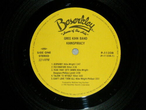 Greg Kihn Band - Kihnspiracy (Vinyl, LP, Album)
