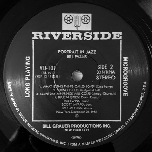 The Bill Evans Trio - Portrait In Jazz (Vinyl, LP, Album, Reissue, ...