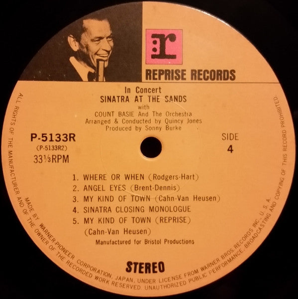 Frank Sinatra - Sinatra At The Sands (2xVinyl, LP, Album, Stereo) Very Good (VG) / Very Good (VG)