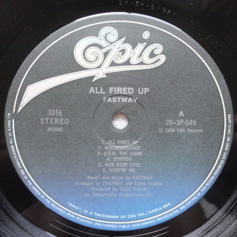 Fastway (2) - All Fired Up! (Vinyl, LP, Album)