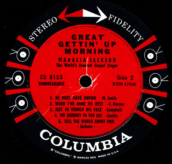 Mahalia Jackson - Great Gettin' Up Morning (Vinyl, LP, Album, Stereo) Very Good Plus (VG+) / Very Good Plus (VG+)