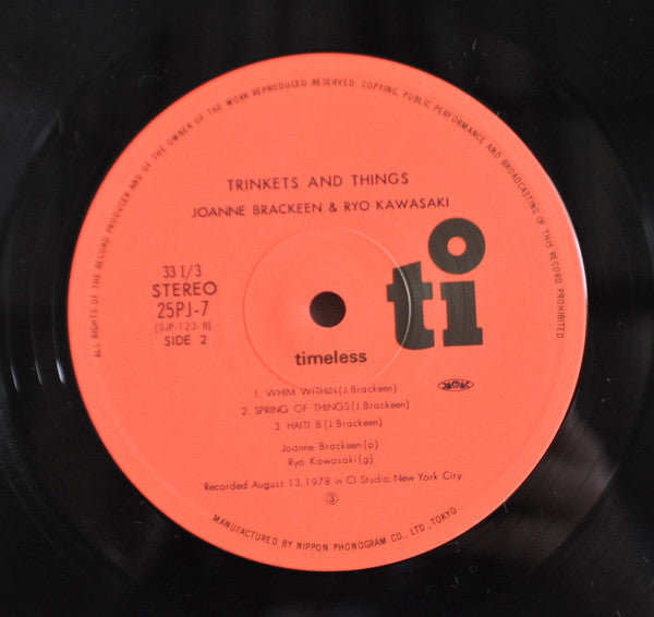 Joanne Brackeen - Trinkets And Things (Vinyl, LP, Album, Stereo) Near Mint (NM or M-) / Very Good Plus (VG+)