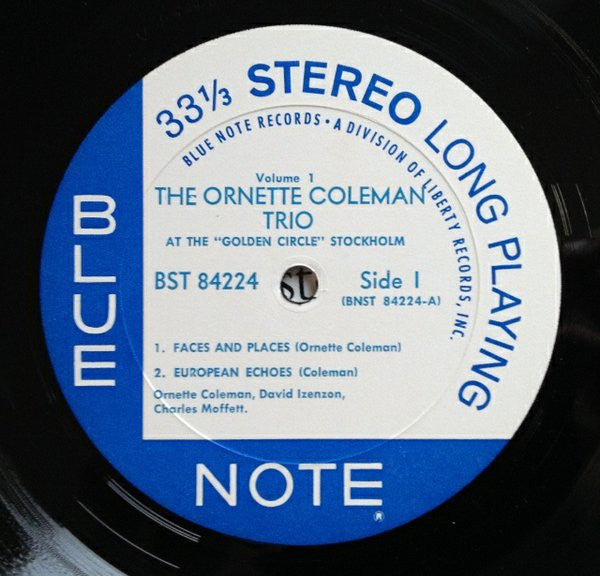 The Ornette Coleman Trio - At The "Golden Circle" Stockholm (Volume One) (Vinyl, LP, Album, Reissue, Stereo) Good Plus (G+) / Very Good Plus (VG+)