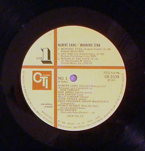 Hubert Laws - Morning Star (Vinyl, LP, Album)