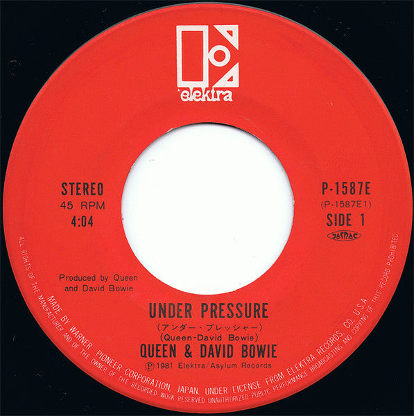 Queen - Under Pressure (Vinyl, 7", 45 RPM, Single, Stereo) Very Good Plus (VG+) / Very Good Plus (VG+)