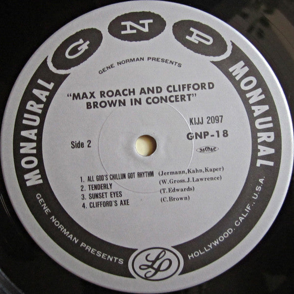 Gene Norman - In Concert (Vinyl, LP, Album, Reissue, Mono) Very Good Plus (VG+) / Very Good (VG)