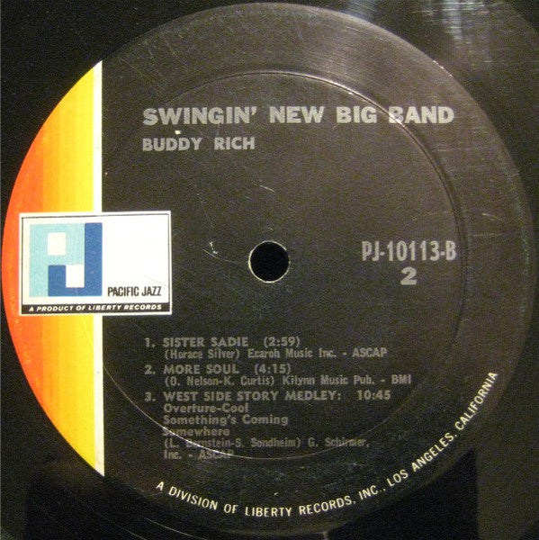 Buddy Rich - Swingin' New Big Band (Vinyl, LP, Album, Stereo) Very Good Plus (VG+) / Very Good Plus (VG+)