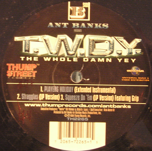 Ant Banks - Players Holiday (Vinyl, 12") Very Good (VG) / Very Good (VG)