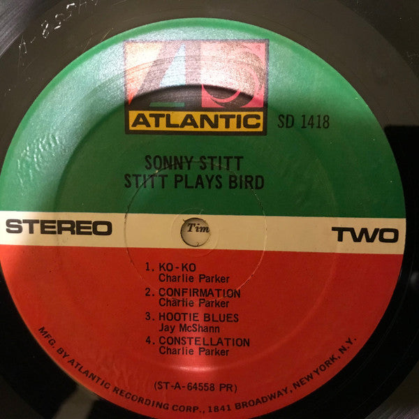 Sonny Stitt - Stitt Plays Bird (Vinyl, LP, Album, Reissue, Stereo) Very Good (VG) / Very Good (VG)