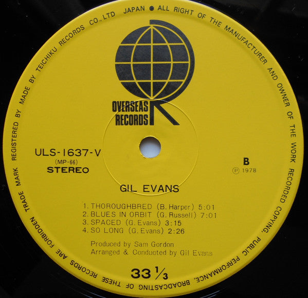 Gil Evans - Gil Evans (Vinyl, LP, Album, Reissue)