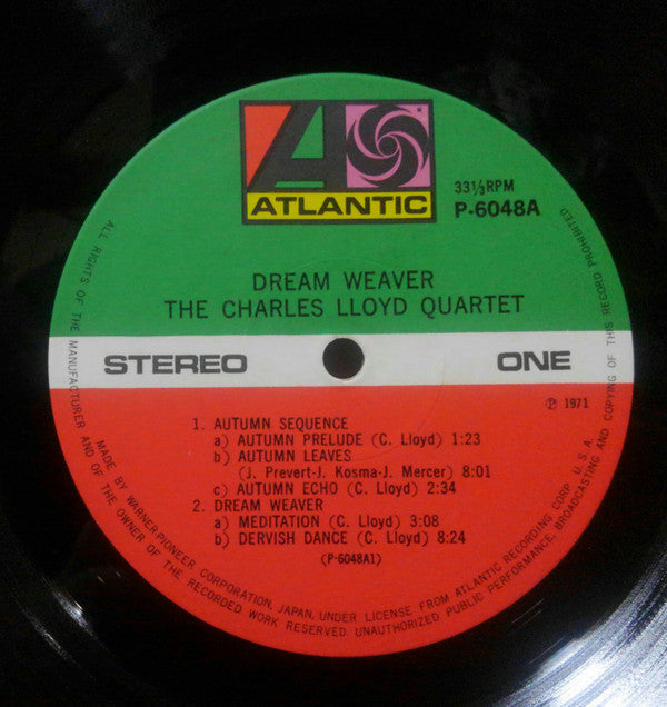 The Charles Lloyd Quartet - Dream Weaver (Vinyl, LP, Album, Reissue) Very Good Plus (VG+) / Very Good (VG)