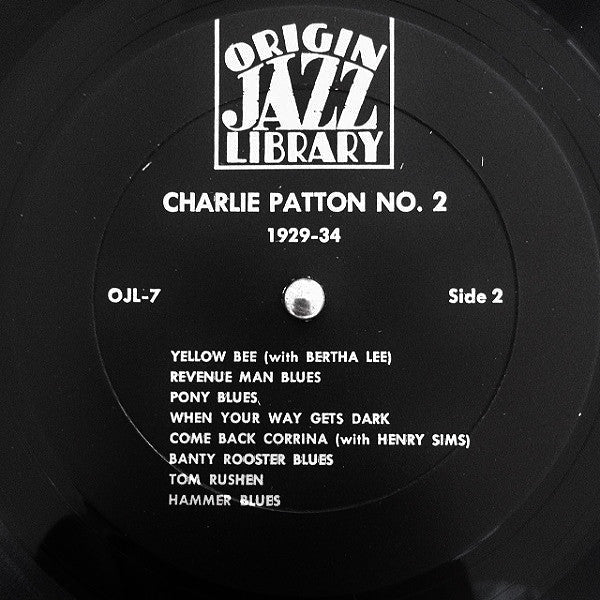 Charley Patton - The Immortal Charlie Patton Number 2 (Vinyl, LP, Compilation, Reissue) Very Good Plus (VG+) / Very Good Plus (VG+)