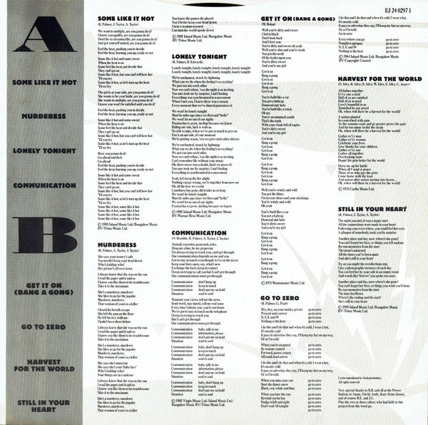 The Power Station - The Power Station 33⅓ (Vinyl, LP, Album, Stereo) Very Good Plus (VG+) / Good Plus (G+)
