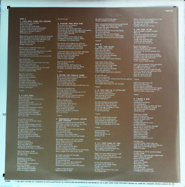 Kenny Rogers - Love Will Turn You Around (Vinyl, LP) Very Good Plus (VG+) / Very Good Plus (VG+)