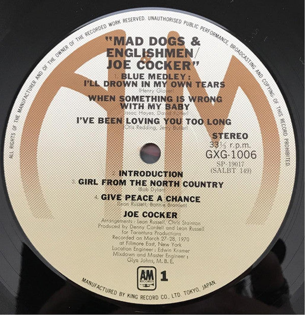Joe Cocker - Mad Dogs & Englishmen (2xVinyl, LP, Album, Reissue) Good Plus (G+) / Very Good (VG)