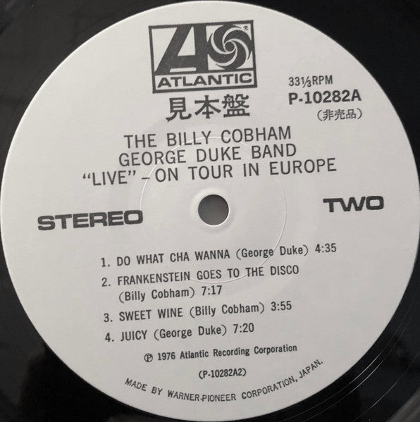 The Billy Cobham / George Duke Band - "Live" On Tour In Europe (Vinyl, LP, Album, Promo) Very Good Plus (VG+) / Very Good Plus (VG+)