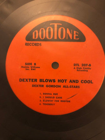 Dexter Gordon's All Stars - Dexter Blows Hot And Cool (Vinyl, LP, Album) Very Good (VG) / Very Good (VG)