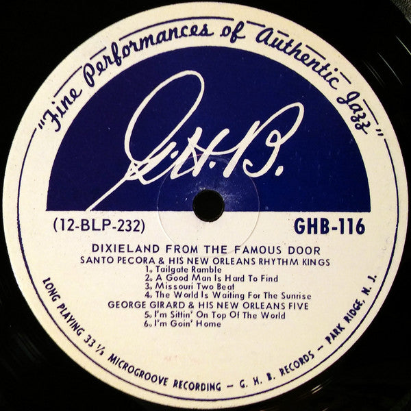 Various - Dixieland From The Famous Door (Vinyl, LP, Reissue) Very Good (VG) / Very Good (VG)