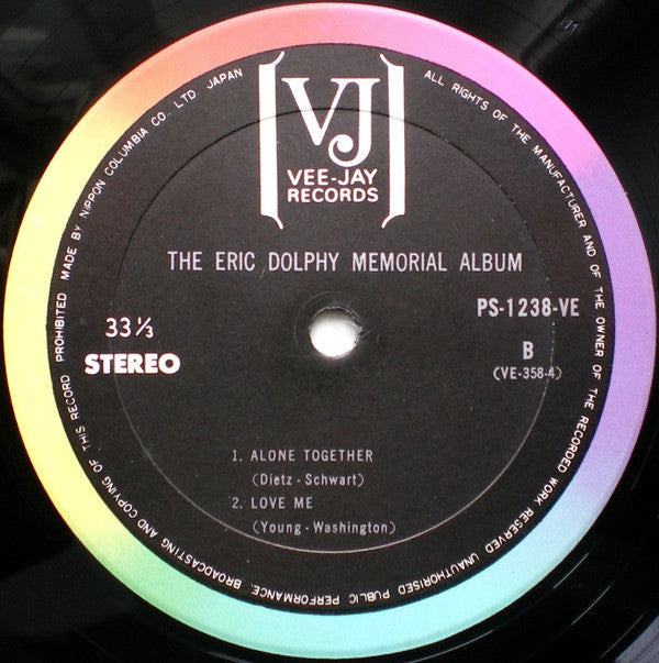 Eric Dolphy - The Eric Dolphy Memorial Album (Vinyl, LP, Album, Stereo) Very Good Plus (VG+) / Very Good (VG)
