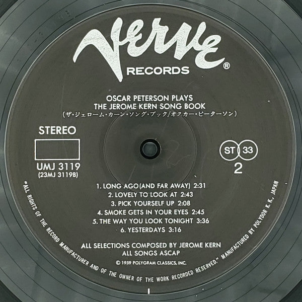 Oscar Peterson - Oscar Peterson Plays The Jerome Kern Songbook (Vinyl, LP, Album, Stereo) Near Mint (NM or M-) / Very Good Plus (VG+)