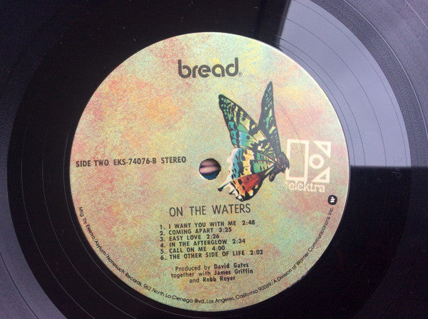 Bread - On The Waters (Vinyl, LP, Album) Very Good (VG) / Very Good Plus (VG+)
