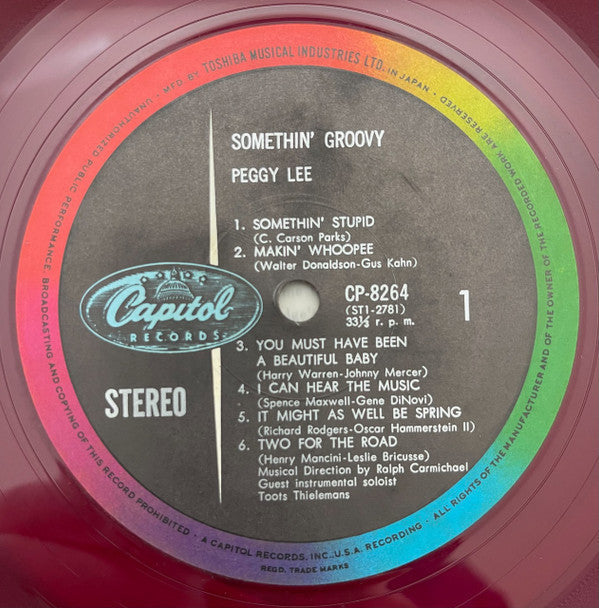 Peggy Lee - Somethin' Groovy (Vinyl, LP, Album, Stereo) Very Good Plus (VG+) / Very Good Plus (VG+)