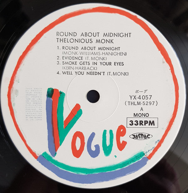 Thelonious Monk - Round About Midnight (Vinyl, LP, Album, Reissue, ...