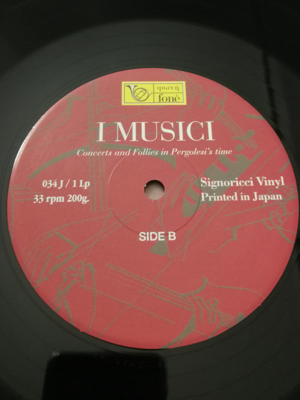I Musici - Concerts And Follies In Pergolesi's Time (Vinyl, LP, Limited Edition) Very Good (VG) / Near Mint (NM or M-)