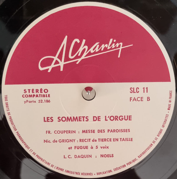 Johann Sebastian Bach - Les Sommets De L'Orgue (Vinyl, LP, Album, Reissue, Stereo) Very Good Plus (VG+) / Very Good (VG)