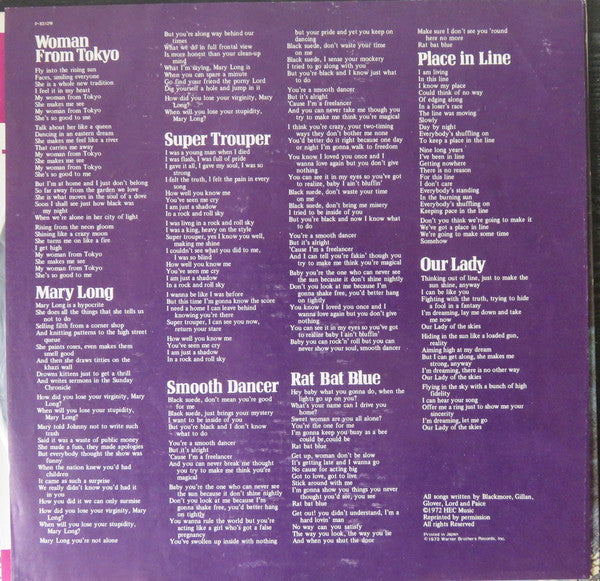 Deep Purple - Who Do We Think We Are (Vinyl, LP, Album, Repress)