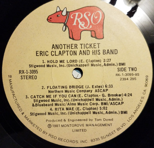Eric Clapton - Another Ticket (Vinyl, LP, Album) Very Good (VG) / Very Good (VG)
