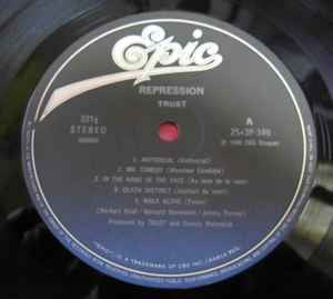 Trust (2) - Repression (Vinyl, LP, Album, Stereo) Near Mint (NM or M-) / Very Good Plus (VG+)