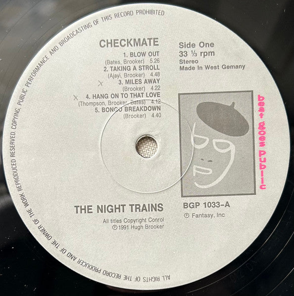 Night Trains - Checkmate (Vinyl, LP) Very Good (VG) / Very Good Plus (VG+)