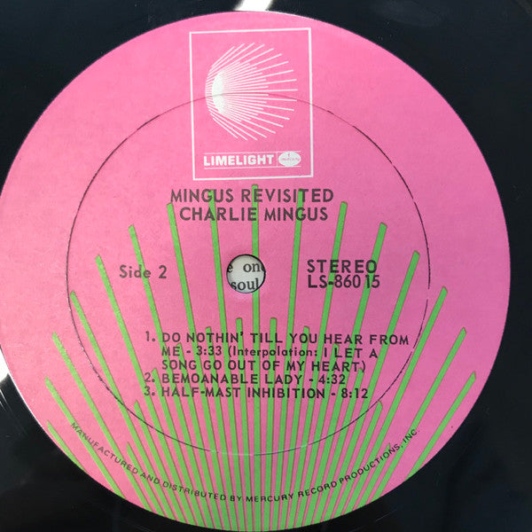 Charles Mingus - Mingus Revisited (Vinyl, LP, Album, Reissue, Stereo) Good Plus (G+) / Very Good (VG)