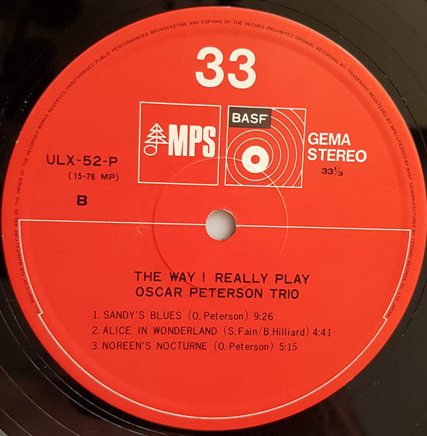 Oscar Peterson - The Way I Really Play (Vinyl, LP, Album, Reissue) Very Good Plus (VG+) / Very Good Plus (VG+)