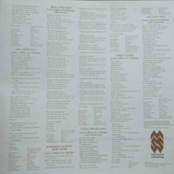 Lenny LeBlanc - Breakthrough (Vinyl, LP, Album, Promo, Stereo) Very Good (VG) / Very Good (VG)