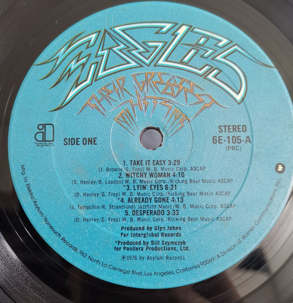 Eagles - Their Greatest Hits 1971-1975 (Vinyl, LP, Album, Compilation) Very Good Plus (VG+) / Very Good (VG)