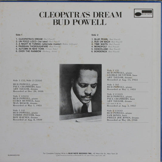 Bud Powell - Cleopatra's Dream (Vinyl, LP, Compilation, Promo, Stereo, Mono) Very Good (VG) / Good Plus (G+)