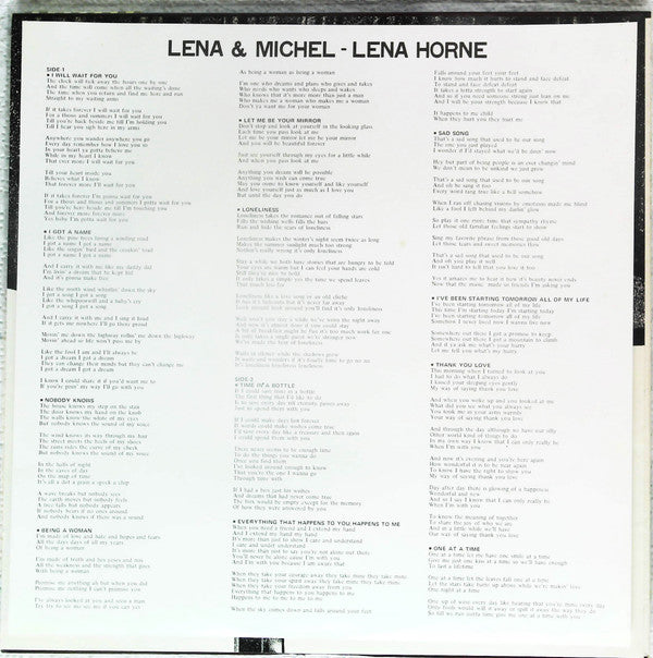 Lena Horne - Lena & Michel (Vinyl, LP, Promo) Near Mint (NM or M-) / Near Mint (NM or M-)