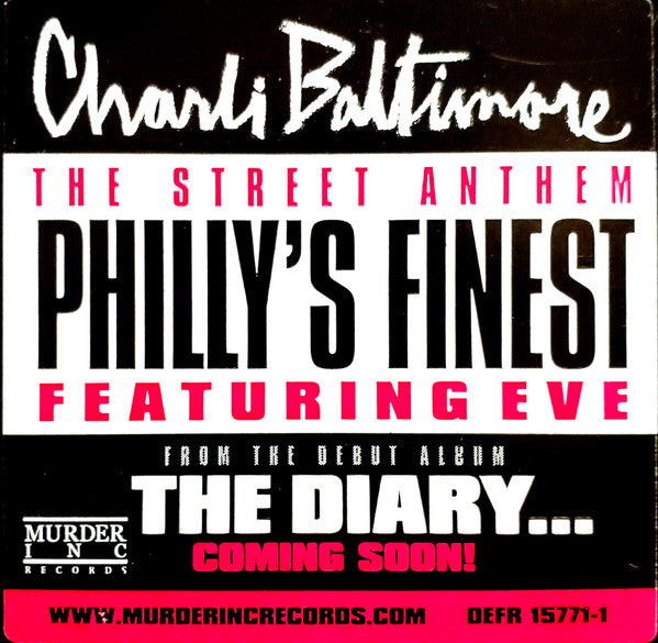 Charli Baltimore - Philly's Finest (Vinyl, 12", Promo) Very Good Plus (VG+) / Very Good Plus (VG+)