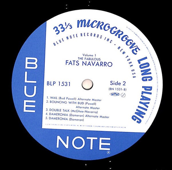 Fats Navarro - The Fabulous Fats Navarro Volume 1 (Vinyl, LP, Album, Reissue, Remastered, Mono) Very Good Plus (VG+) / Very Good Plus (VG+)