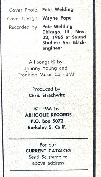 Johnny Young With The Chicago Blues Band - Johnny Young And His Chicago Blues Band (Vinyl, LP, Album) Very Good (VG) / Very Good (VG)