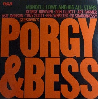 Mundell Lowe And His All Stars - Porgy & Bess (Vinyl, LP, Album, Reissue, Stereo) Very Good (VG) / Good Plus (G+)